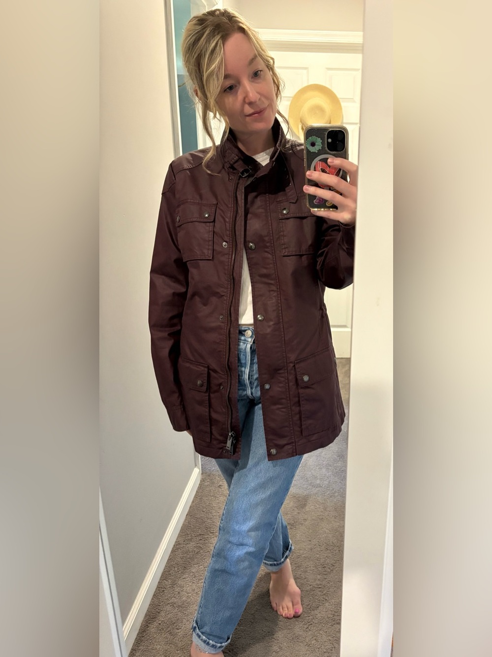 Banana Republic Women’s Utility Jacket - Wine